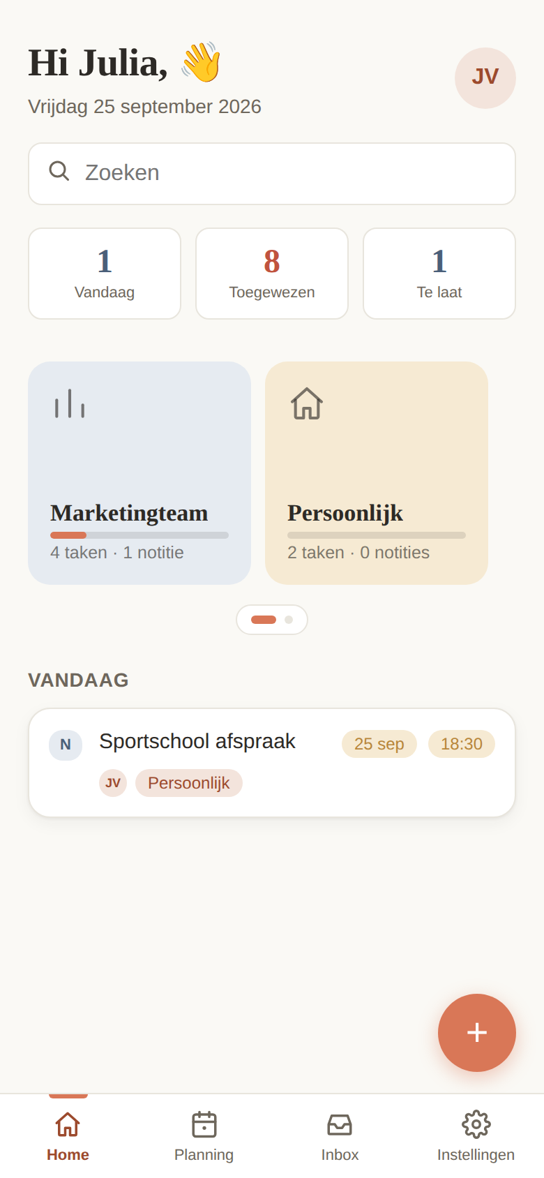 Overzicht van hubs en taken in Hubs ai